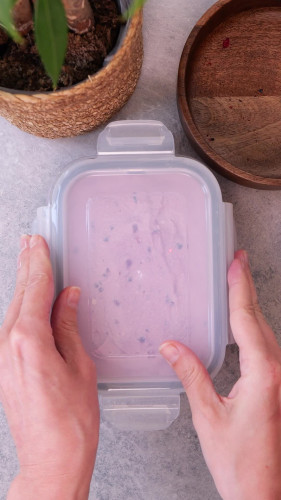 Proteïne-schepijs van cottagecheese