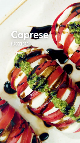 Caprese hasselback