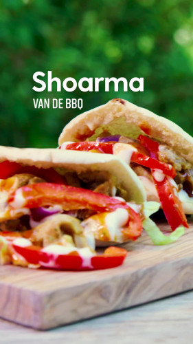 Shoarmapakketje van de barbecue