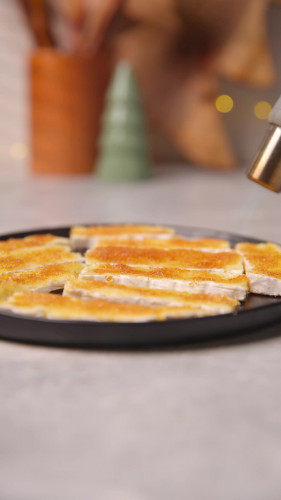 Witlof met peer en brie brûlée