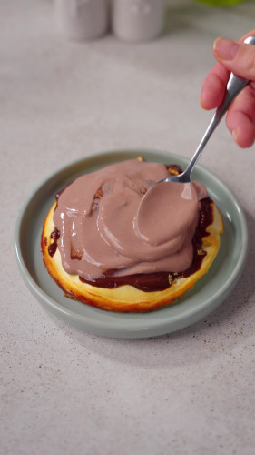 Proteïne chocolademousse-cake