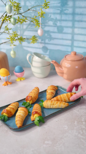 Gevulde croissantworteltjes