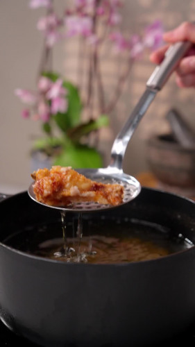 Krokante kip met gochujangsaus