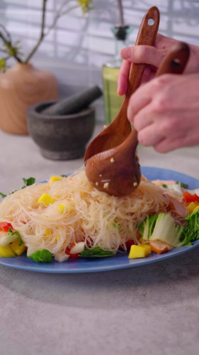  Maaltijdsalade met kip en paksoi