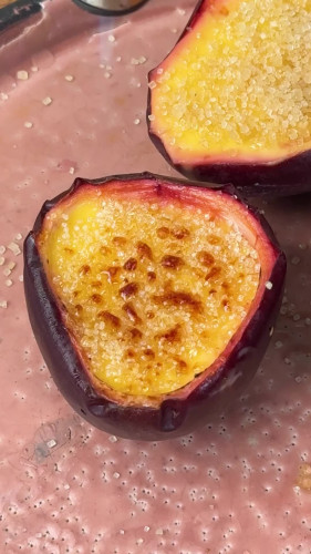 Passievrucht crème brûlée