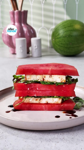 Watermeloen sandwich