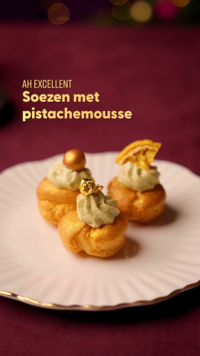 AH Excellent soezen met pistachemousse