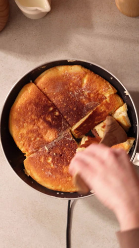 Kaiserschmarrn met chocola en hazelnoten