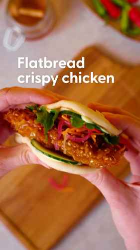 Flatbread crispy chicken