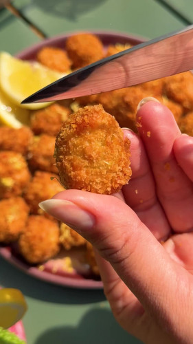 Crispy gevulde olijven