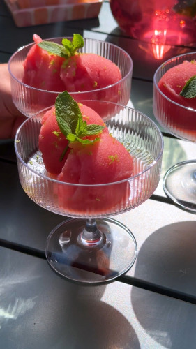 Foodhack watermeloen sorbet maken 