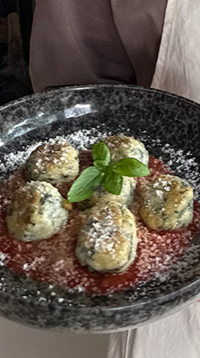 Spinazie en cottage cheese gnudi van LekkerSeb