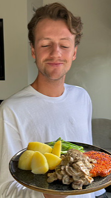 Schnitzel met champignonroomsaus van LekkerSeb