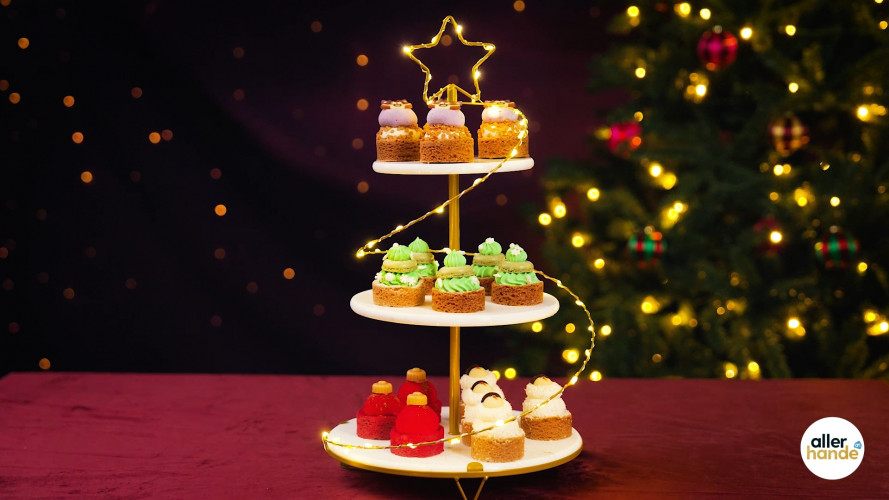 Etagère met verlichting in elkaar zetten