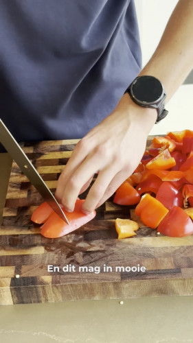 Paprika-orzo met gehaktballetjes van LekkerSeb